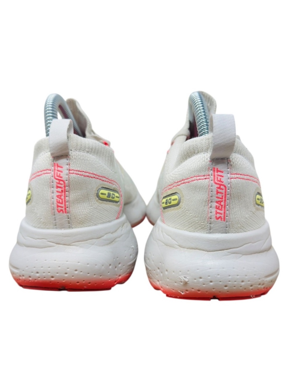 Brooks Glycerin Women's size 8 White & Pink Running Sneakers with Yellow Accents - Picture 5 of 12